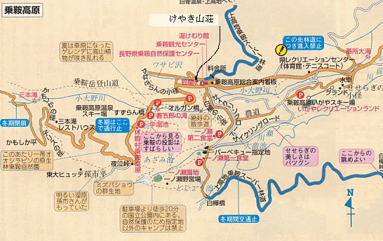 乗鞍高原マップ